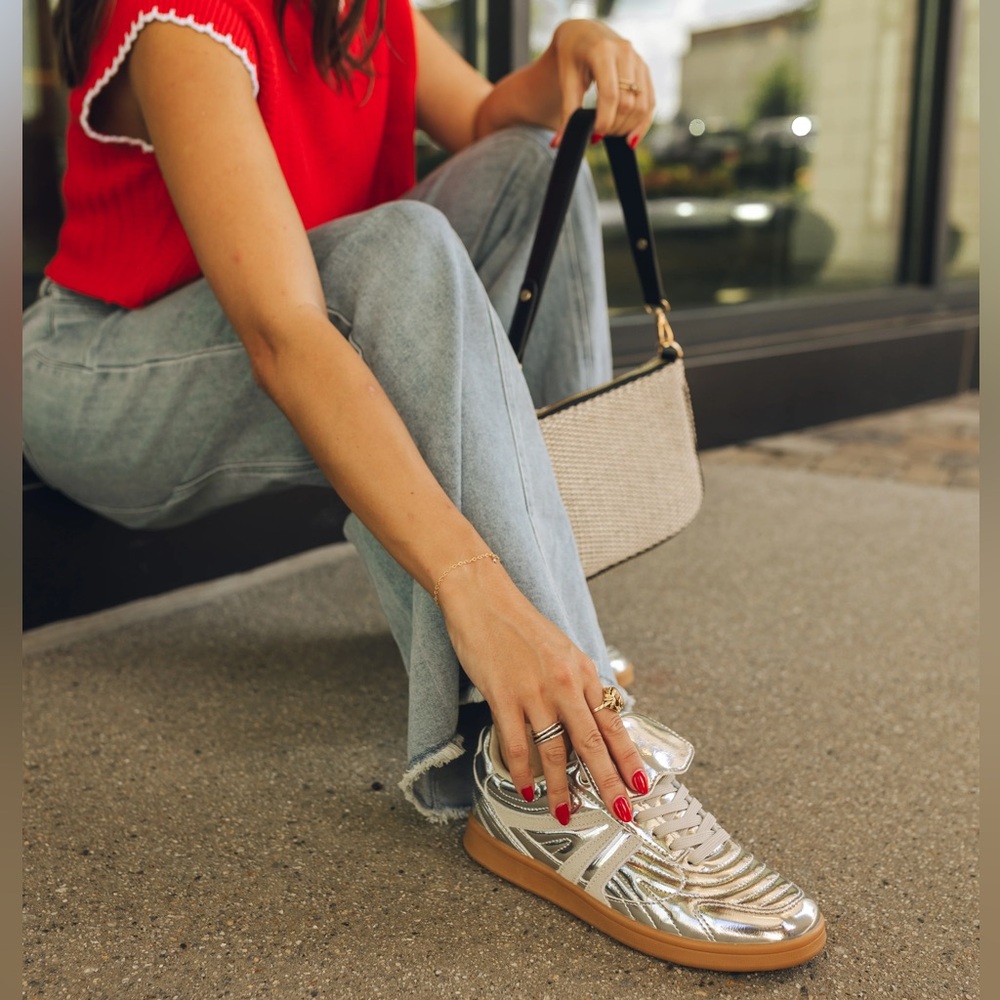 Metallic Silver Shoes